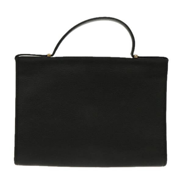 DIOR Hand Bag Leather Black Gold - Picture 3 of 13